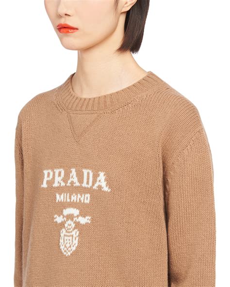 maglione cashmere prada|Maglione In Lana Cashmere Cammello .